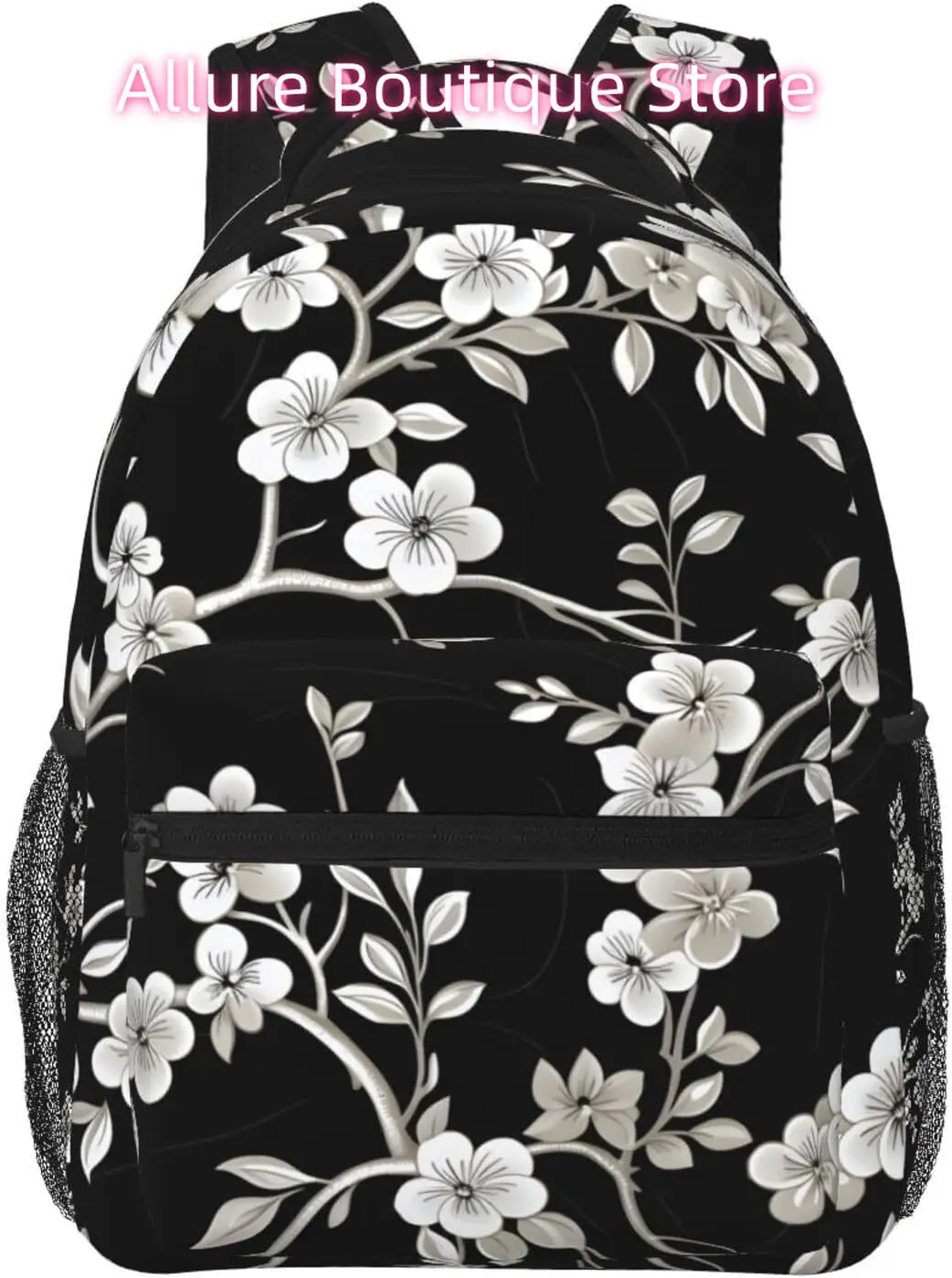 

laptop bag back to school Japanese White Cherrys Lightweight Laptop Backpack Lightweight Multipurpose Travel Casual Daypack Unis