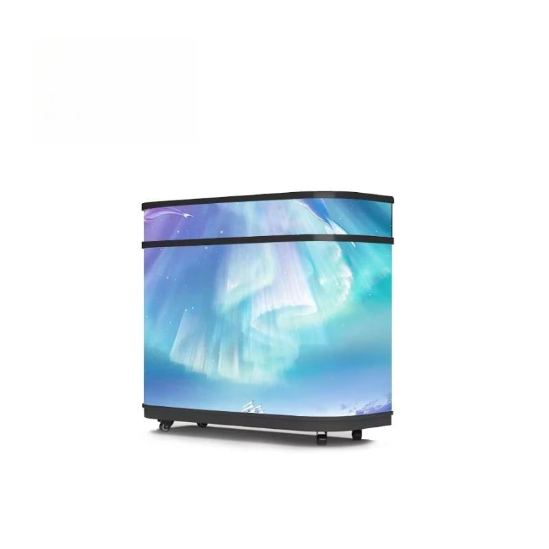 P1.8 GOB High Brightness LED Display Wall 8K Resolution Portable DJ Booth Store Front Desk Commercial Advertising Screen