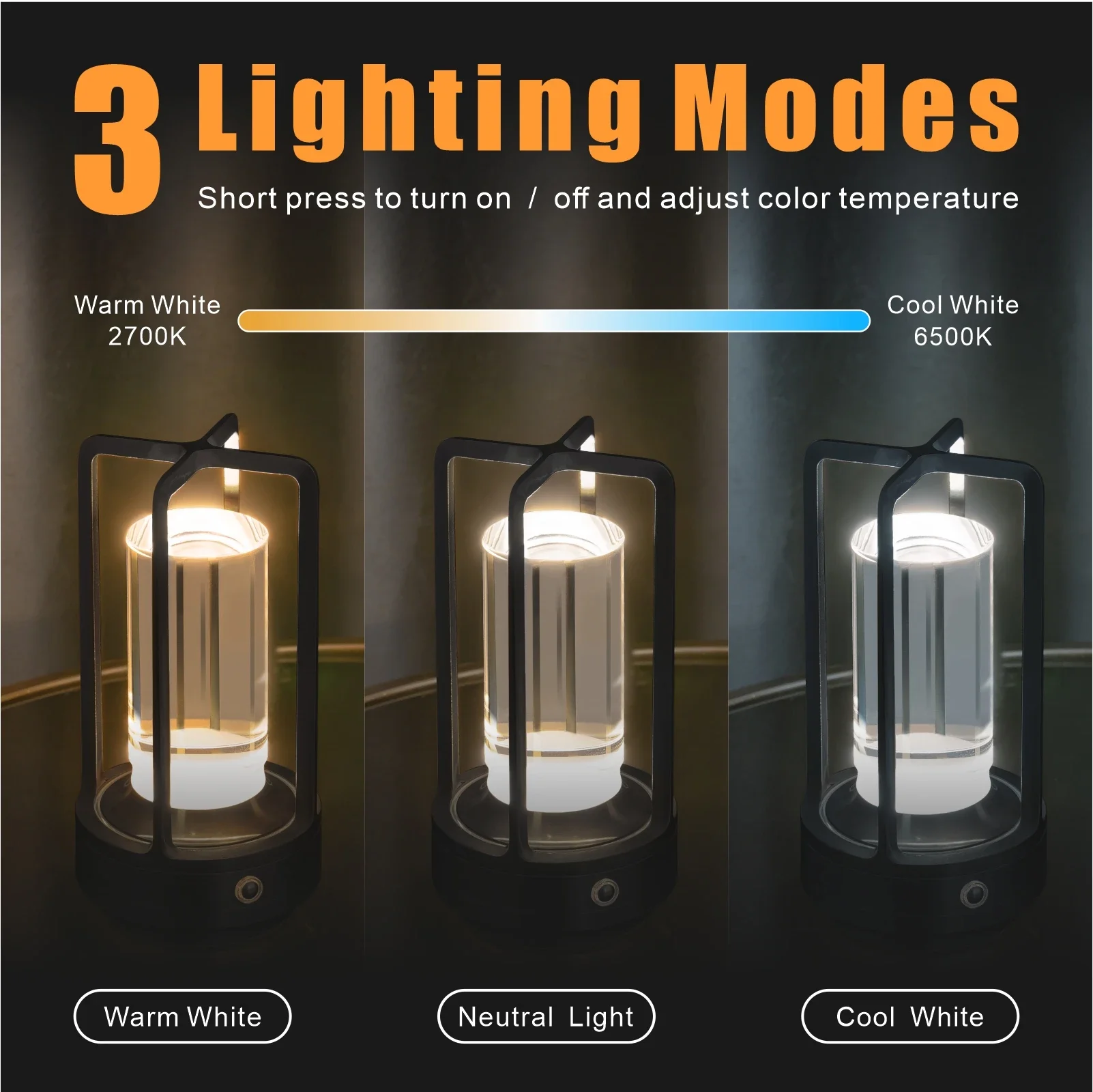 GGbingo Cordless Led Table Lamp Mood Desk Lamps Outdoor Camping Atmosphere Lighting Cofffe Shop Decoration Night Lights