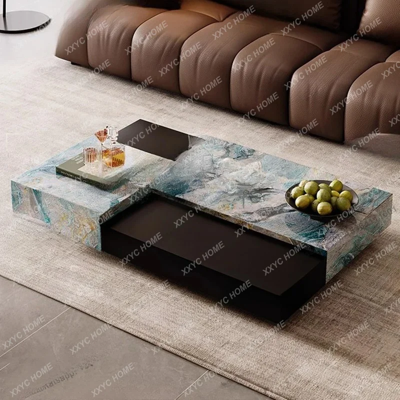 A Writing Luxury Coffee Table Decoration Modern Living Room  Moving Standing Side Table Dinner Meubles Home Furniture