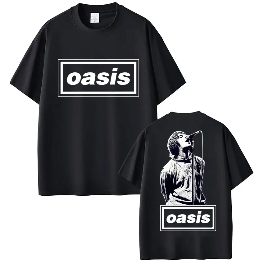 

Rock Band O-Oasis Graphic T Shirt Men Women Hip Hop Gothic Summer T-shirts Oversized Cozy Cotton Casual T Shirts Streetwear Gift