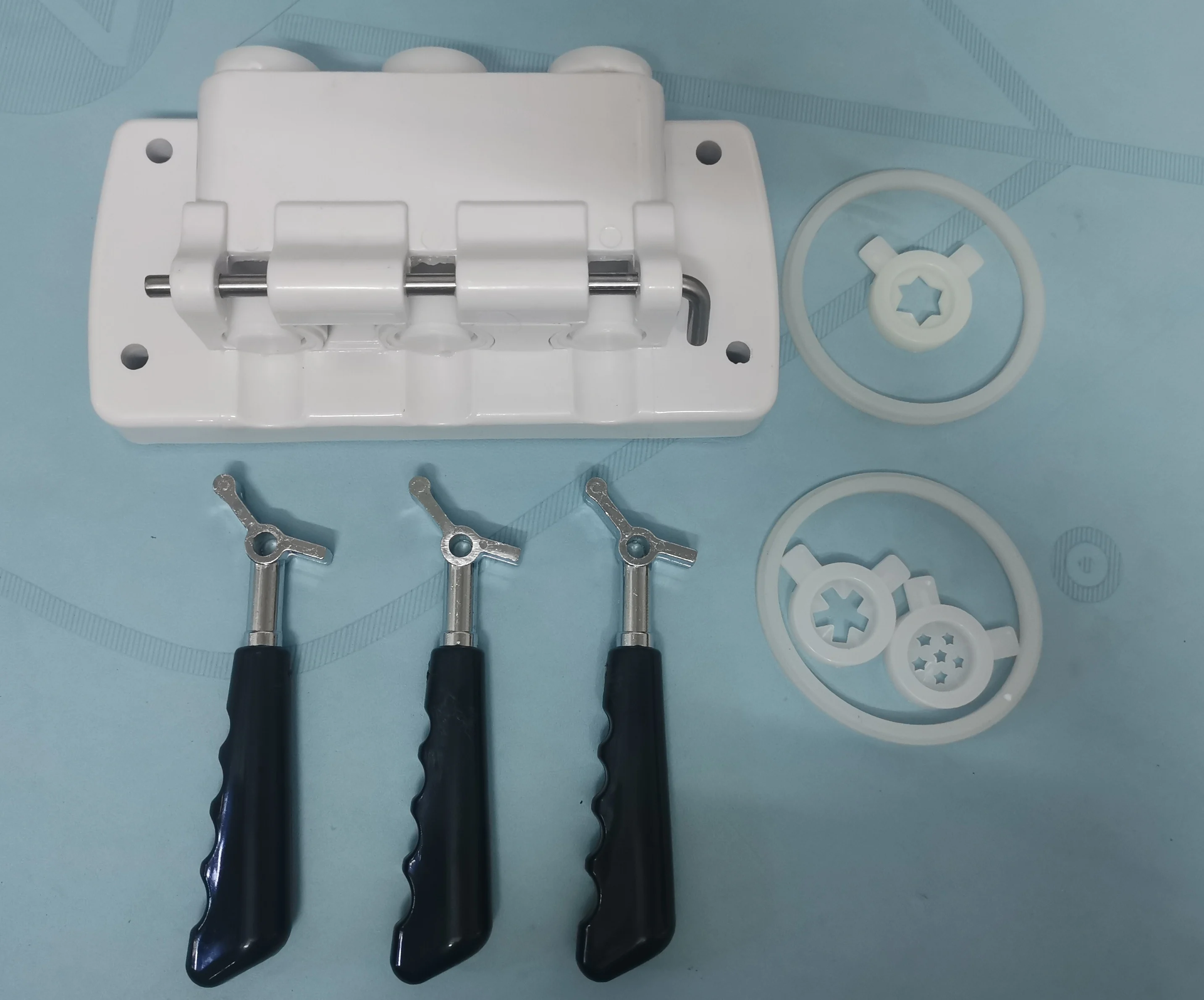 

Set Of Front Panel White Valve Block Fittings BQL825 Soft Serve Machine New Spare Parts Commercial Ice Cream Makers Accessories