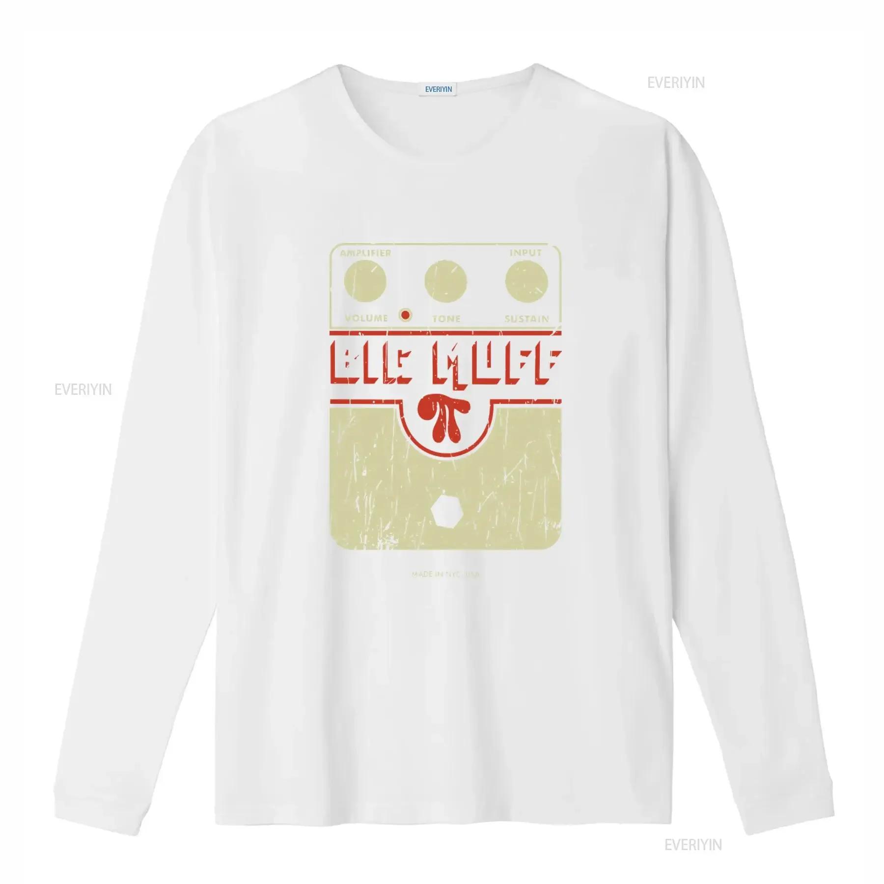 Big Muff Fuzz Pedal Guitar Distortion Retro Vintage Aged Faded T Shirt for Guitarist Music Lovers 90s Sound Grunge Rock Heavy image 4