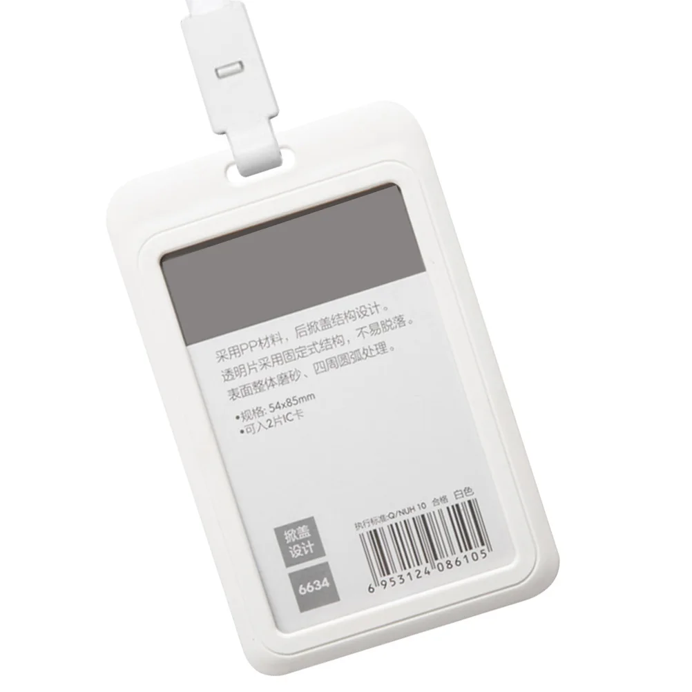

3 Pcs ID Case Work Cover Credentials Holder Badge Wallet Clip Bus Bag Documents Employee Card Protector Lightweight