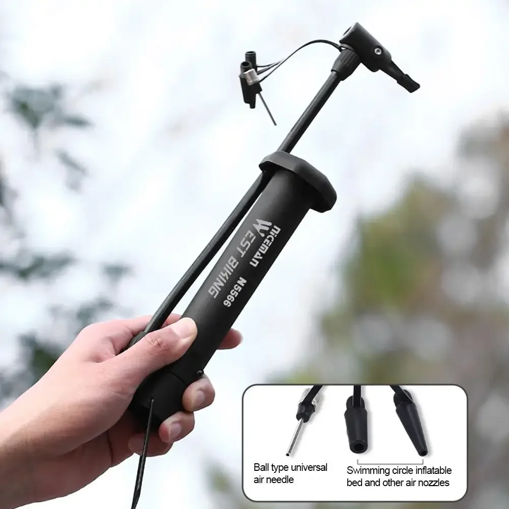 

80 PSI MTB Bicycle Pump Bike Manual Air Pump Balloon Tire Inflator Schrader Valve Floor Pump Cycling Accesories