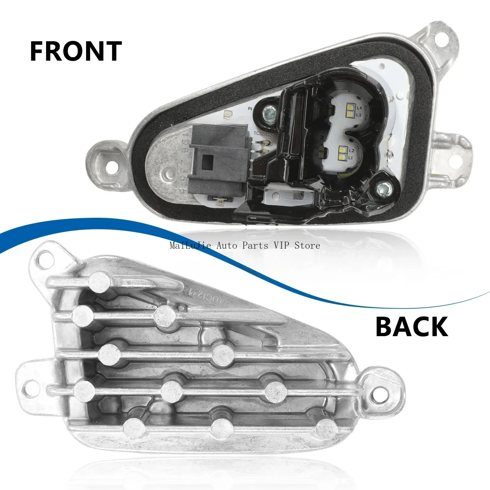 

New for 2015-2018 Renault KADJAR LED DRL daytime running light module OEM 19623501 L 19623502 R