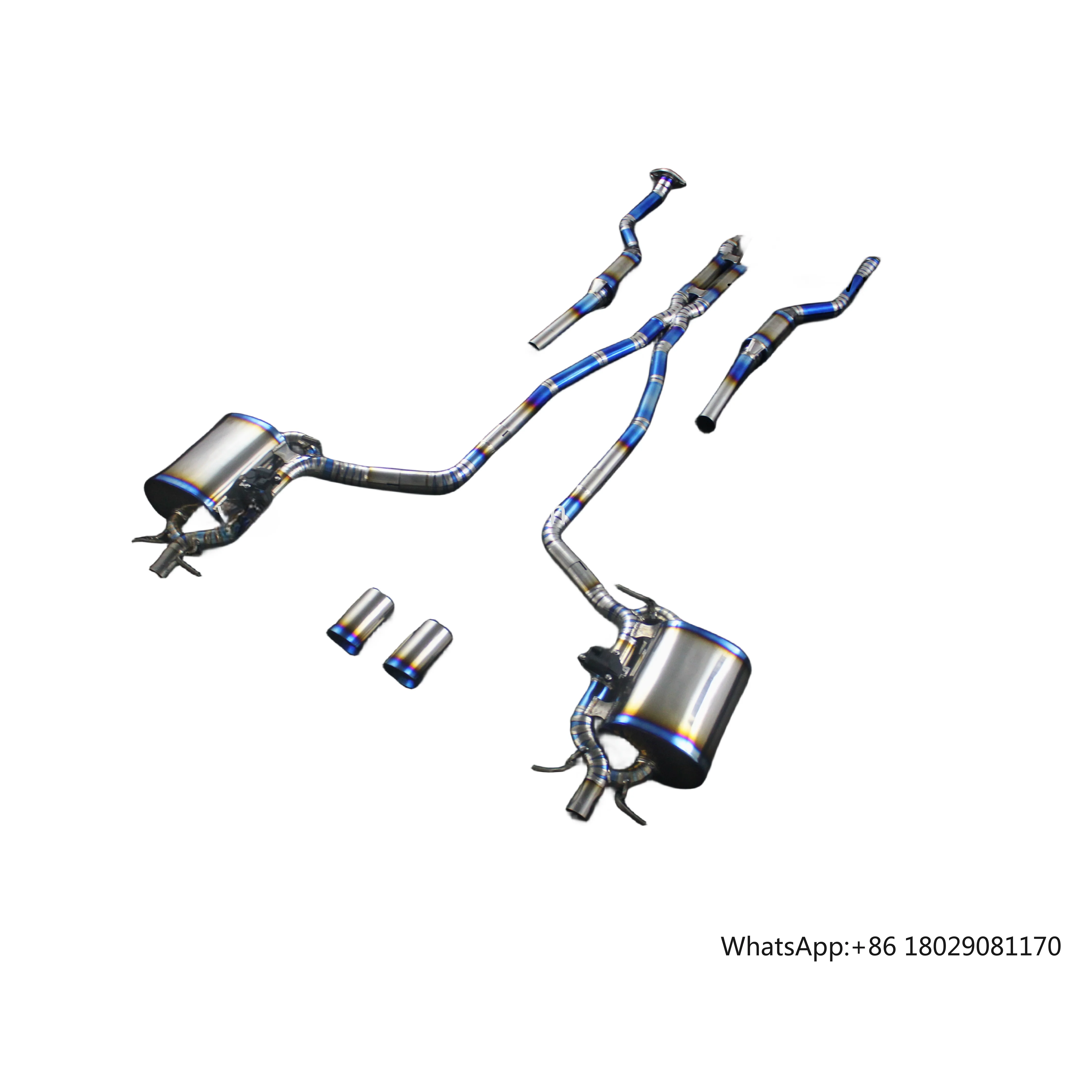 Titanium / Stainless Steel Valvetronic Catback Exhaust System For Cadillac CTS-V 6.2T