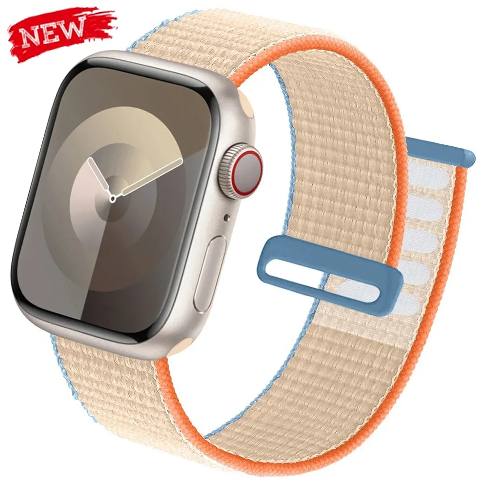 Nylon-Schlaufenarmband für Apple Watch Band 11 46 mm 42 mm 40 mm 44 mm 49 mm 45 mm 41 mm Weiches Armband für IWatch-Serie Ultra 10 9 8 SE 7 6