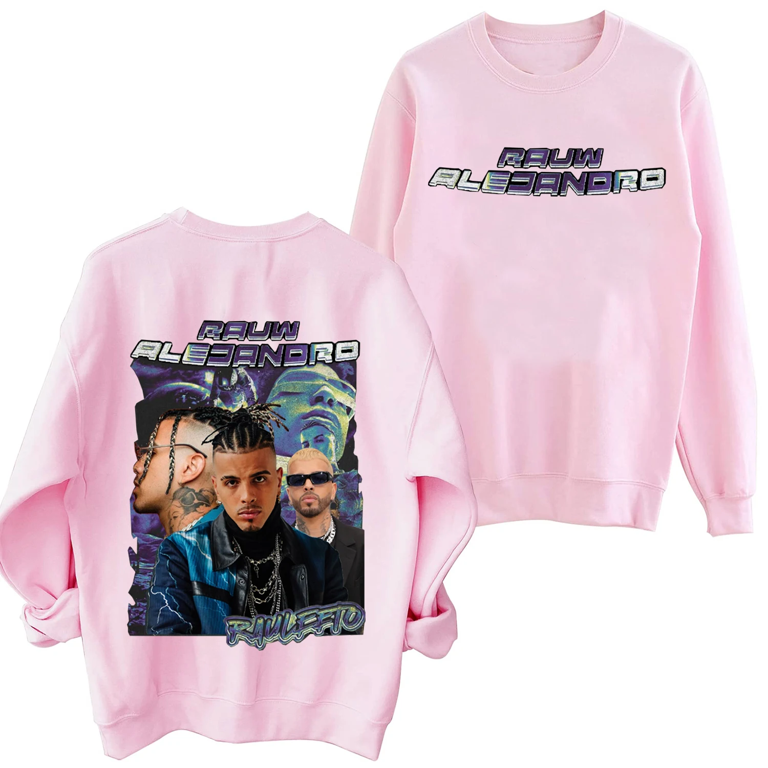 Rauw Alejandro Wereldtournee 2023 Sweatshirt Harajuku Ronde Hals Lange Mouw Oversized Hoodie