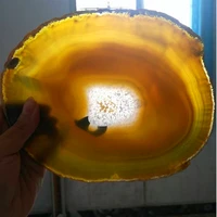 12-20CM Bule Crystal AGATE SLAB Geode Slice Mineral Coaster Healing Reiki Decoration 5
