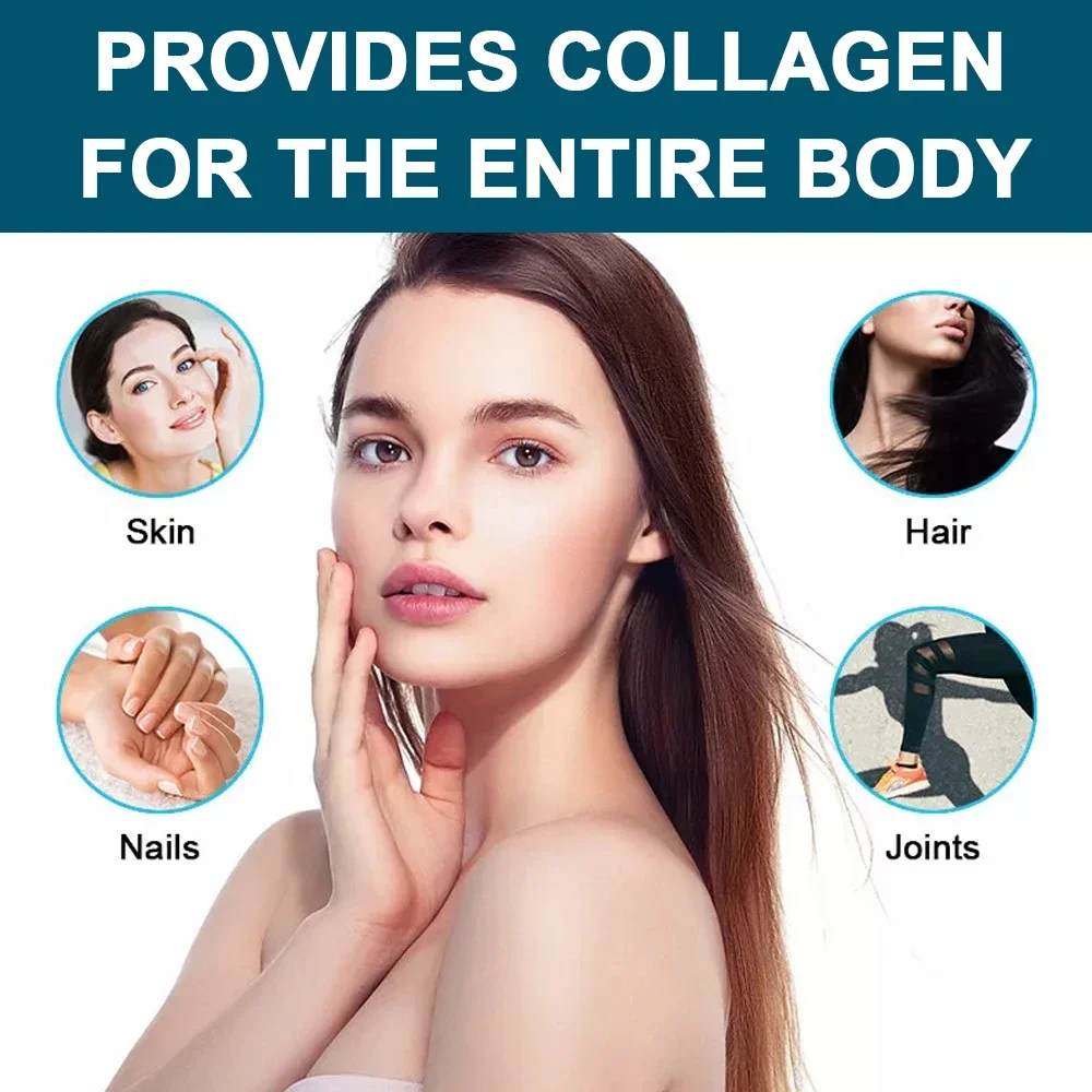 Premium Multi-Collagen Peptides - Collagen for Skin, Hair, Nails & Joints, Vitamin C, Biotin, Gluten Free, 120 Collagen Capsules