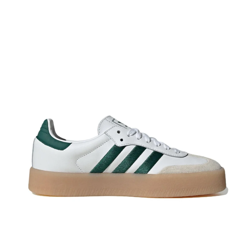 Adidas Sambae Low Męskie i damskie tenisówki Klasyczne buty deskorolkowe w stylu retro Miękkie i wygodne buty na co dzień Lekkie i oddychające Zielone