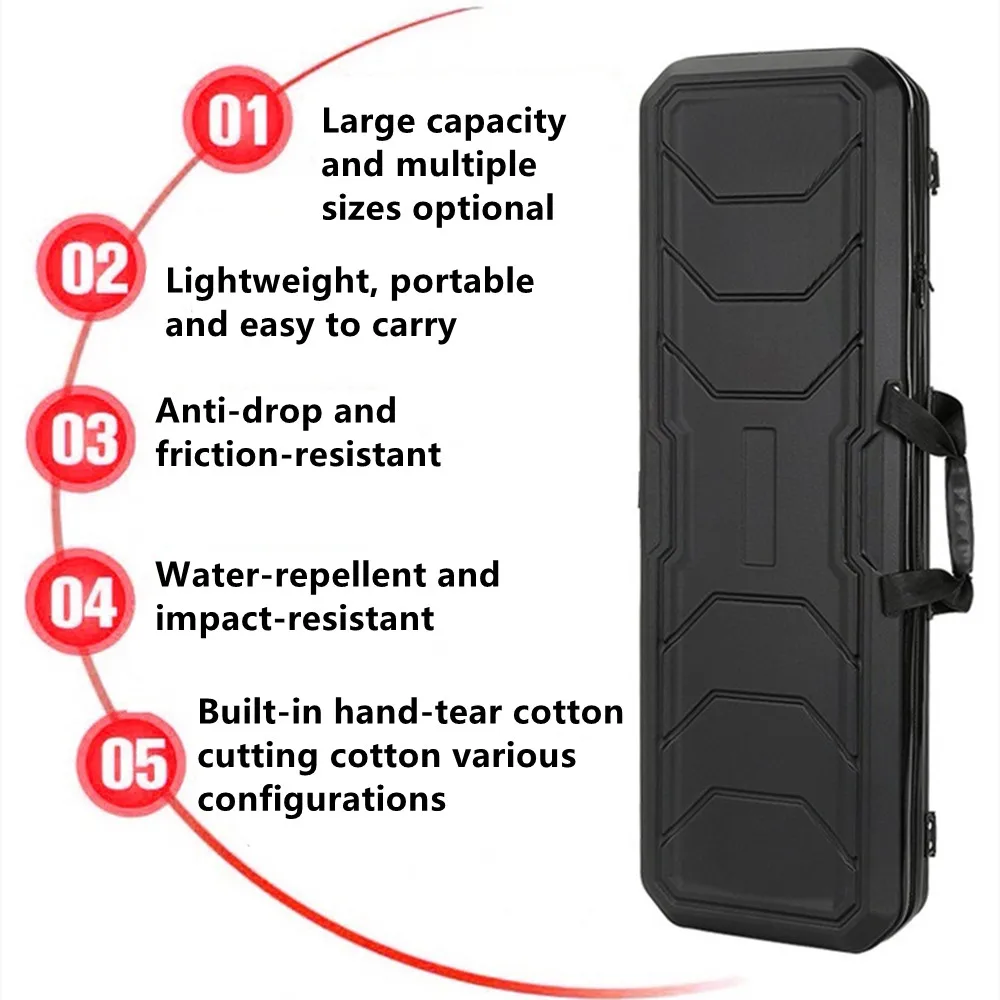 Tactical Suitcase Bag Travel Toolkit Hard Shell Shockproof Waterproof Gun Drone Fishing Rod Protect Storage Box Shoulder Handbag