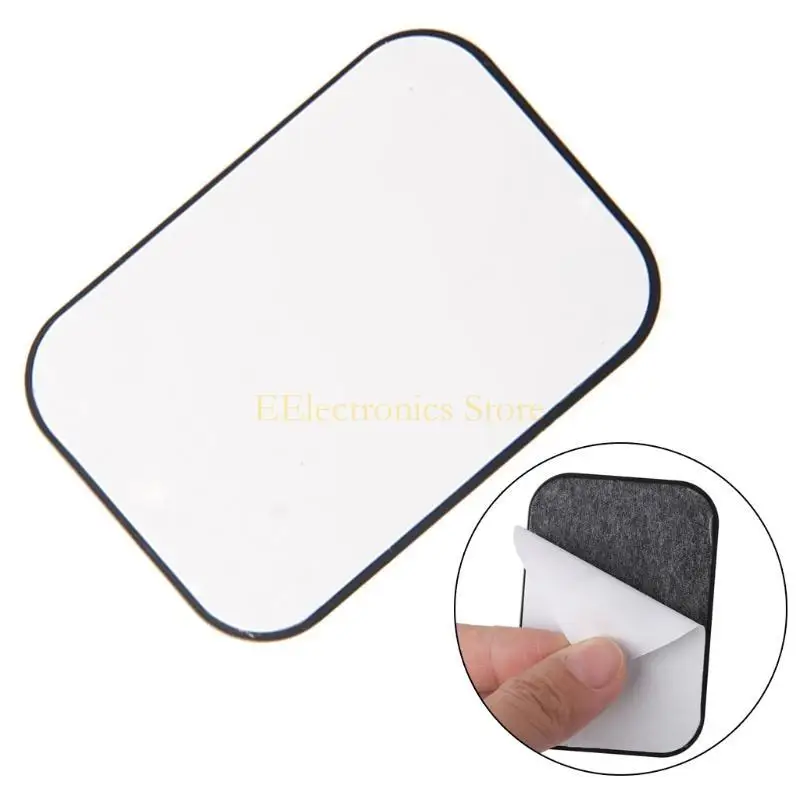 B03C 4Pcs Replacement Metal Rectangular Plate Sticker For Phone Mount Holder