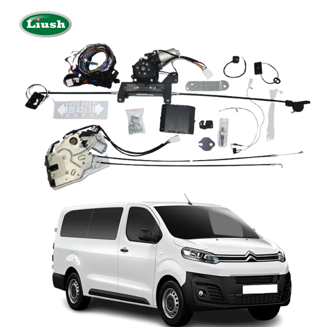 New Automatic Middle Side Door Opener For Citroen Jumpy/Dispatch Remote Control Power Sliding Door For Opel Vivaro Van Mini Bus
