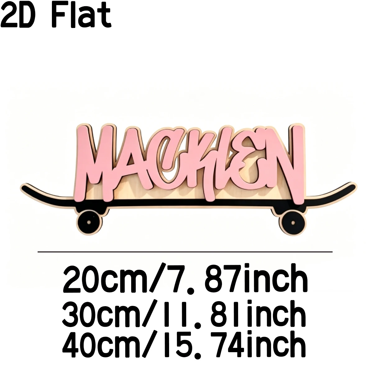 1Pc Custom Sports Skate Bord Wooden Plaque Sign,Home Room Office School Wall Decor,DIY Paintable,Nursery Birthday Wedding Gift view 5
