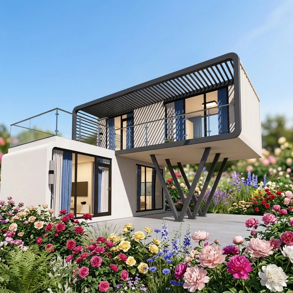 Apple Shaped Modular Prefab Container House for Living Storage Warehouse Multi Purpose Building