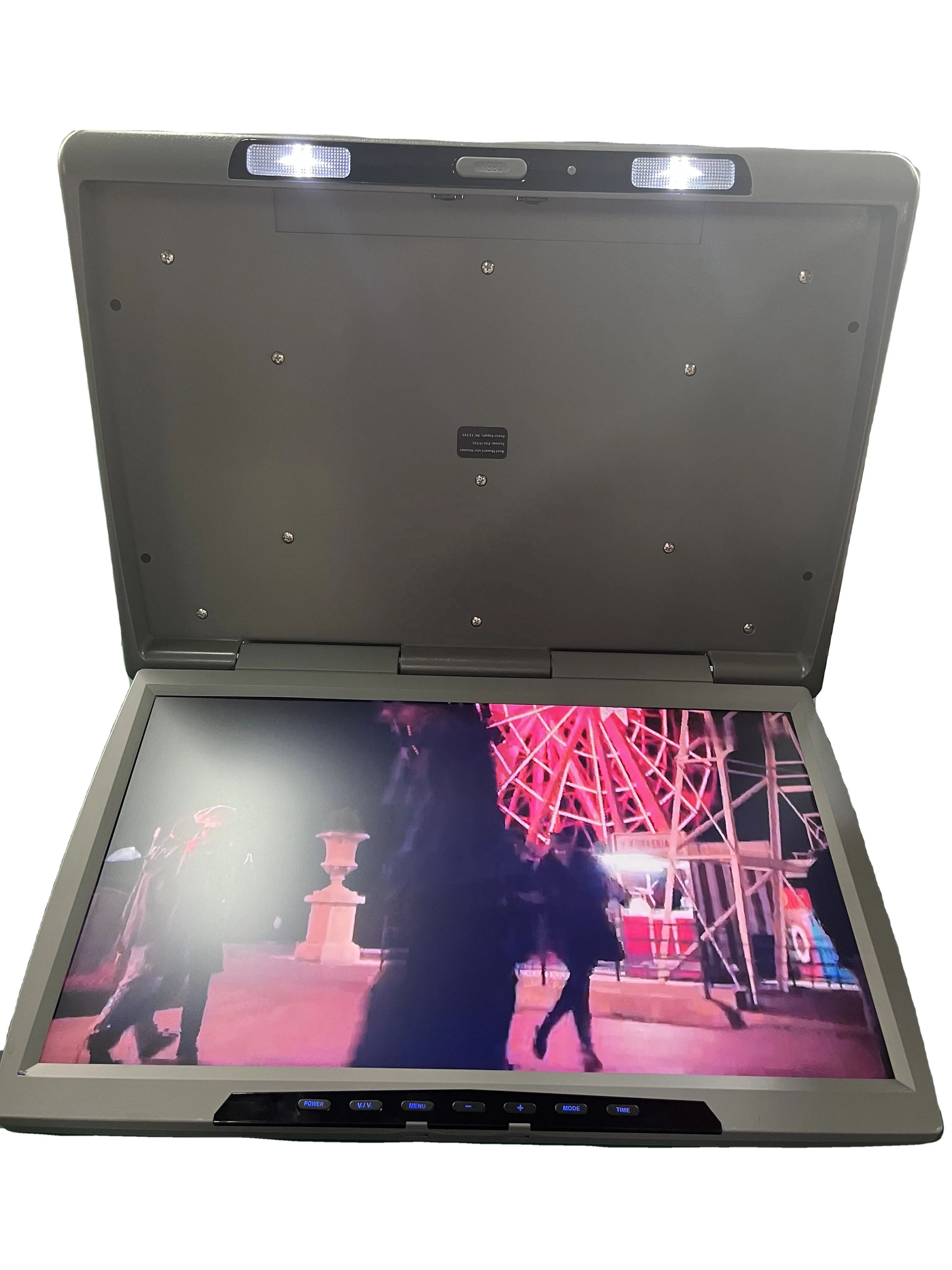 24-Inch Android Powered Car    8K IPS Built-In HD Radio Tuner USB Connection TFT LCD Stereo Ceiling Rear Seat Entertainment
