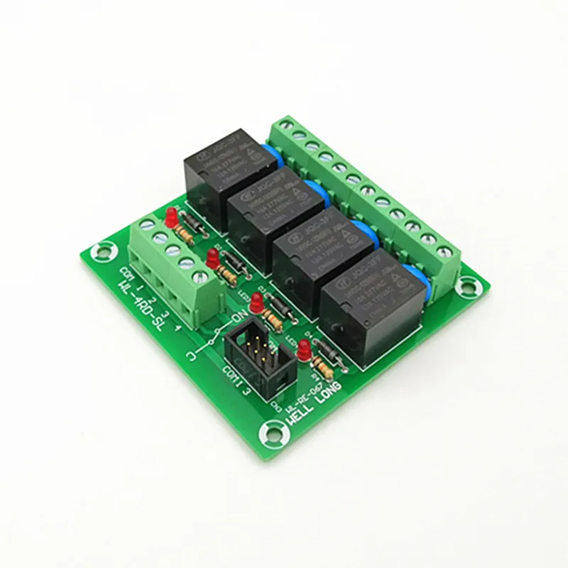 9V 15A NPN Type  4 Channel  Power Relay Interface Module HF JQC-3FF-9V-1ZS Relay.