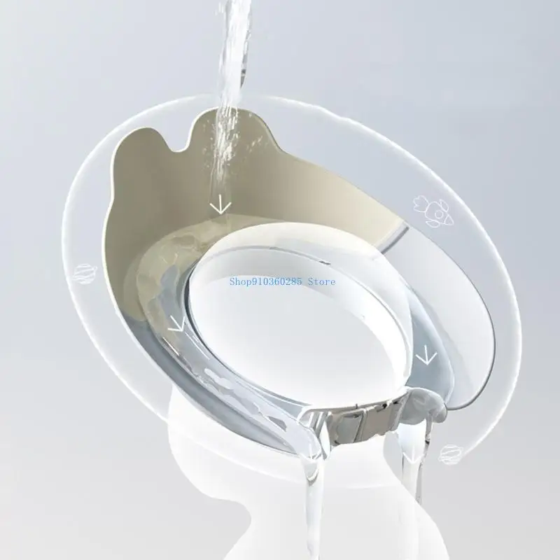 قبعات استحمام للأطفال K9FF قبعة واقية للأطفال، قبعة استحمام كرتونية للأطفال من عمر 6 أشهر إلى 6 سنوات لحماية العين والأذن