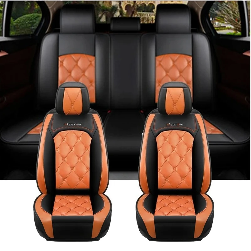 Pu Leather Universal 5 seat Car Seat Cover For MITSUBISHI Outlander ASX Eclipse Lancer Pajero Sport Zinger Galant Triton