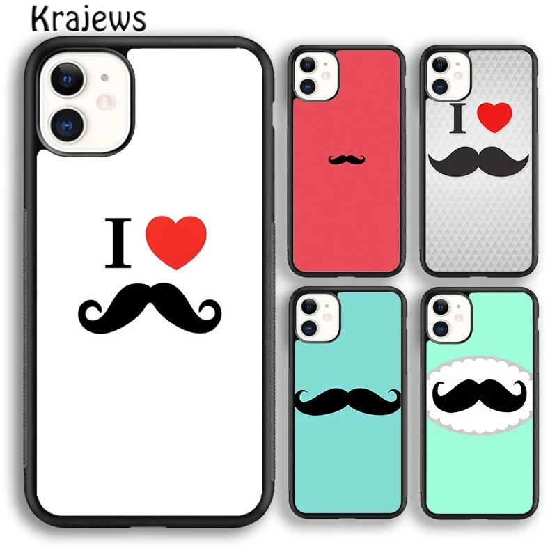 Krajews beard Soft Phone Case Cover For iPhone 16 15 SE2020 14 6 7 8 plus 11 12 13 pro max coque Shell Fundas