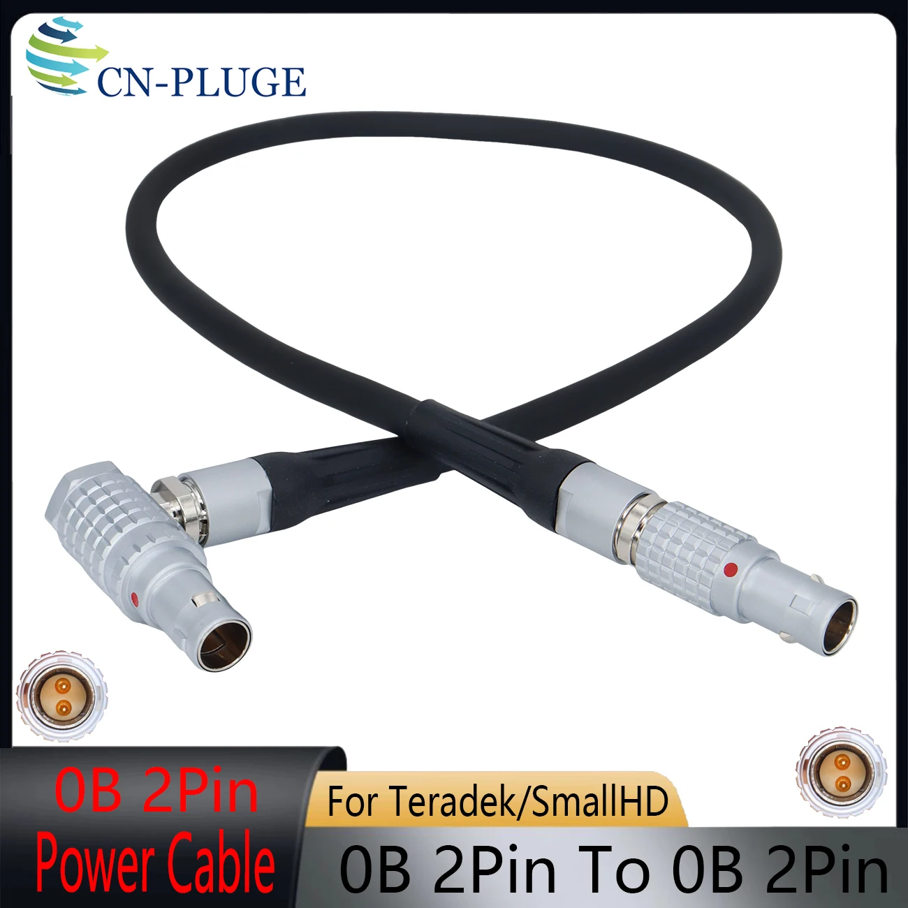 Camera 12V 0B 2Pin Power Output For Teradek Bolt Pro 1000/3000ft, CVW SWIFT, Vaxis, Image Transmission Monitor Power Cable