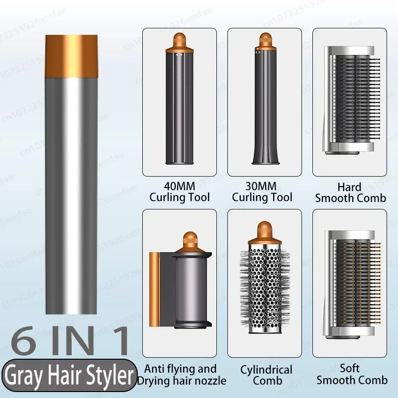 6-in-1 haarstyler en haardrogerborstel 110000 RPM Snelle haarverzorging Negatieve ionische föhn Sneldrogend, Multi Hair Styler
