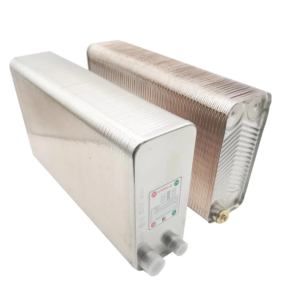 120 Plates Stainless Steel Heat Exchanger Brazed Plate Type Water Heater Chiller Cooler Counter Flow Chiller