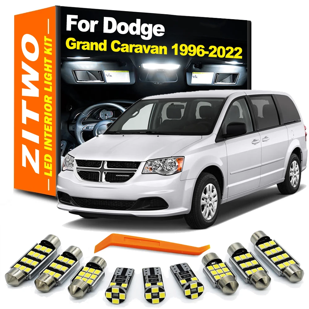 ZITWO LED Interior Map Dome Light Kit For Dodge Grand Caravan 1996- 2016 2017 2018 2019 2020 2021 2022 Car Bulb Accessories