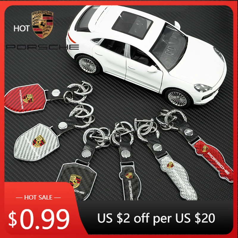 

Наклейка на автомобиль для Porsche Cayman, Cayenne, 911, Macan, подвеска для ключей, брелок из карбона, кольцо для ключей для Porsche Macan, 911, 71.