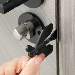 Portable Hotel Door Lock Live Alone Self-Defense Door Stop Travel Anti-Theft Door Stopper Childproof Door Lock Safety Home Latch