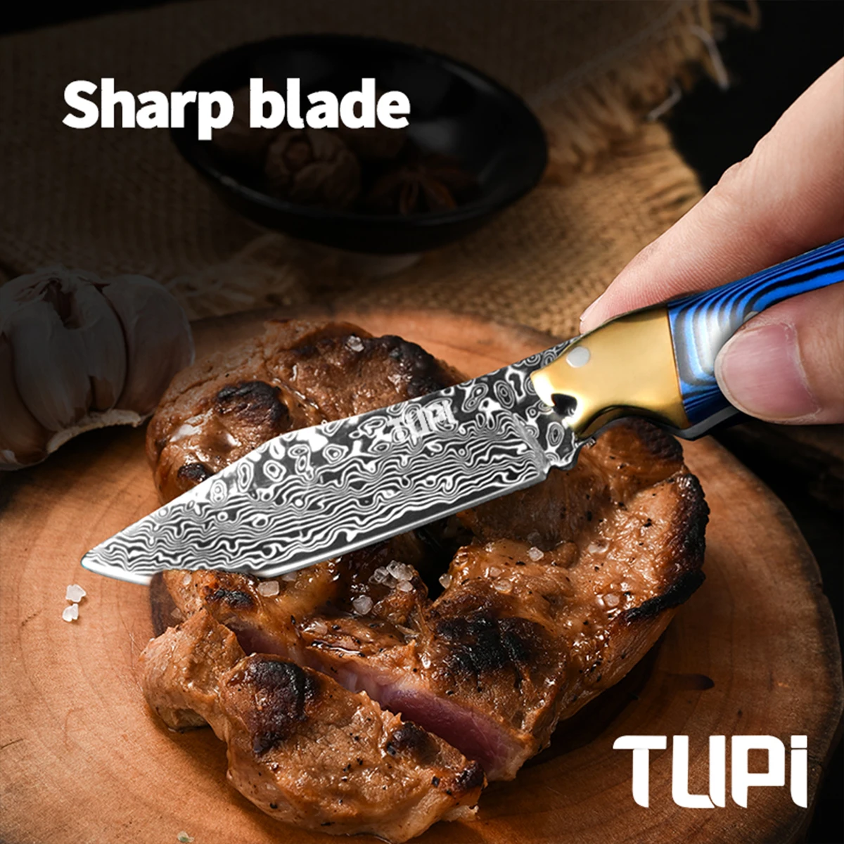 Damascus texture Steel Folding Knife Outdoor Carrying Knife Sharp Pocket Knife Folding Knife Camping Essential Pocket Knife