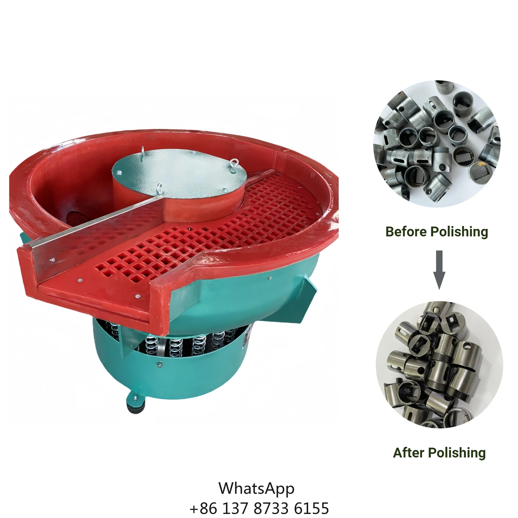 China Manufacturing Metal Part Finishing Deburring Vibrator Grinding Polishing With Automatic Separation