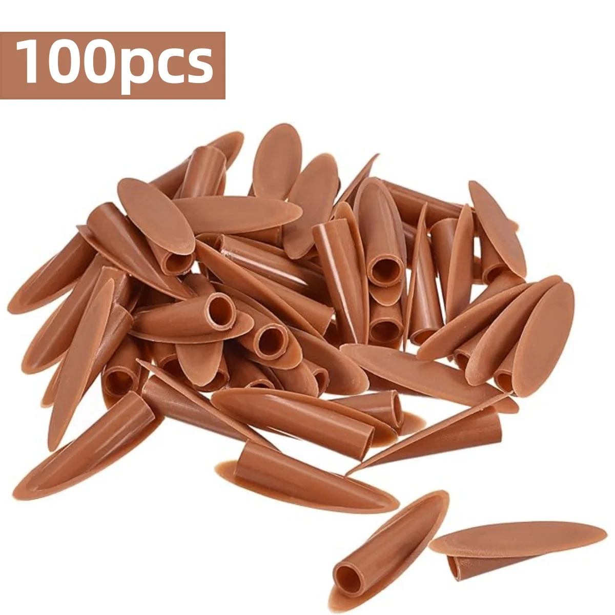 100 Uds. Tapones de plástico para agujeros de bolsillo, tapa de orificio inclinado de 9mm para localizador de agujeros, accesorios de herramientas guía de taladro, tapa de tapones de tapón multicolor