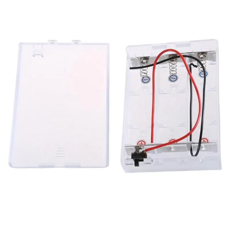 652F 21700 Battery Storage Box Batteries Holder For 3 Cell Storage With Switching Clear For LED Lights And Electronics