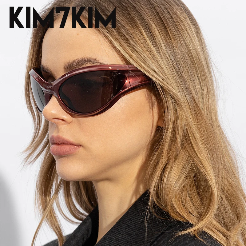 Sports Y2k Sunglasses Women Men 2024 Trends Punk Sun Glasses Male 2000\'s Luxury Brand Designer Cat Eye Eyewear Streetwear Shades