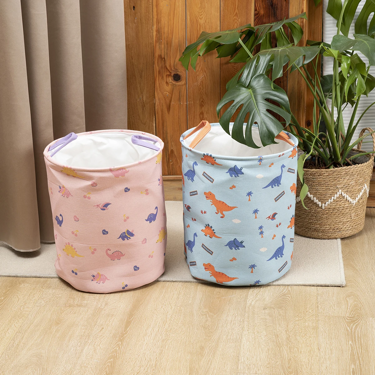 Cartoon Pattern Foldable Storage Basket Storage Basket Living room Bedroom Study Toy Book Clothes Dirty Clothes Basket