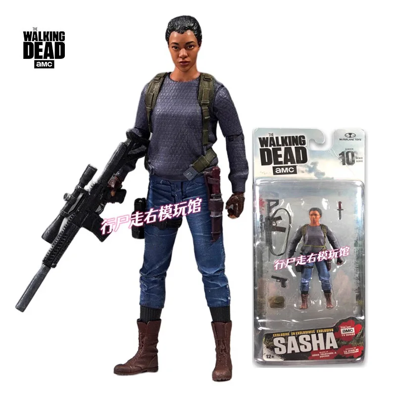 

Original Walking Dead Movie 5 Inch 1/12 Anime Figure SASHA Scale Model Action Figures Collectible Toys