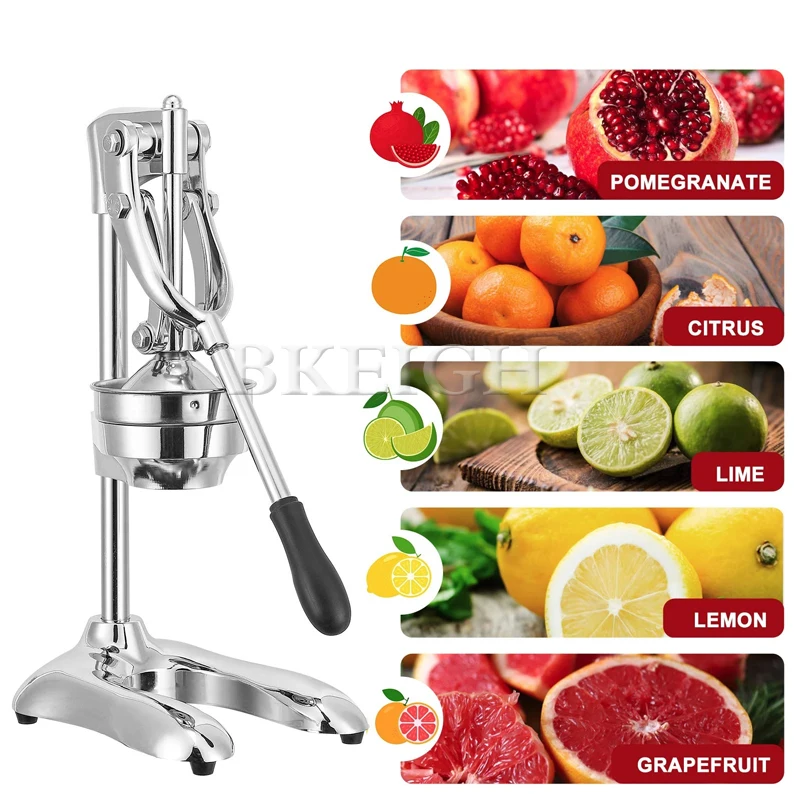 Manual Juicer Stall, Commercial 304 Stainless Steel Multifunctional Fruit Extruder, Kitchen Tool