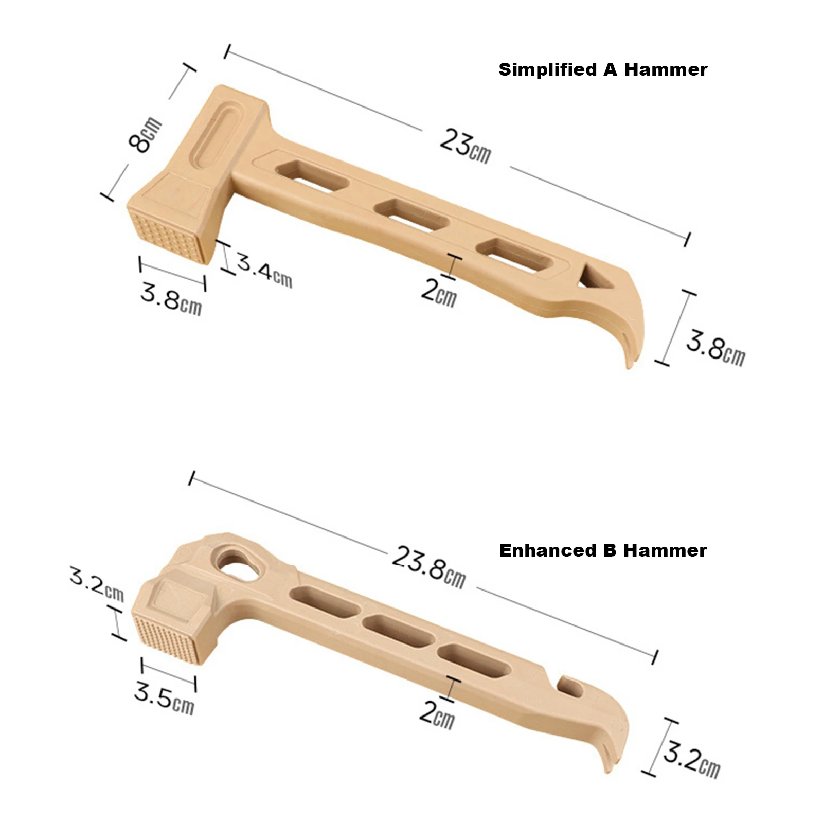Outdoor Camping Hammer PE Solid Color Pulling Nail Hammer For Camping Portable Ceiling Tent Ground Nail Hammer Tools view 6