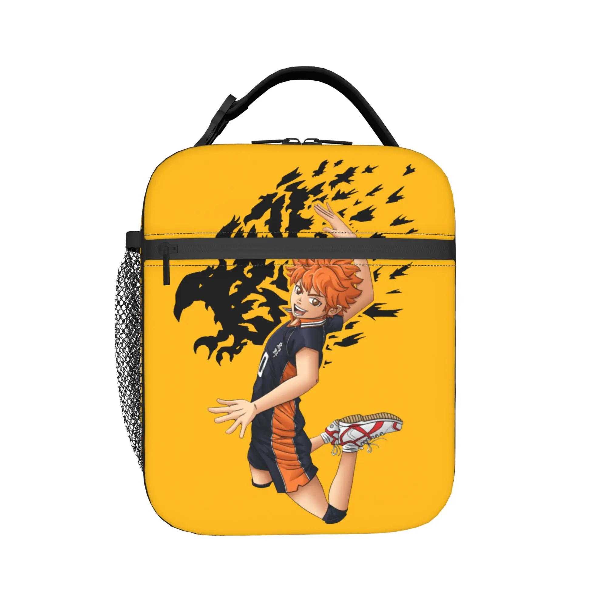 Haikyuu Anime Insulated Lunch Bags Thermal Bag Reusable,Lunch Container Bokuto Volleyball Large Lunch Box Tote Food Storage Bag