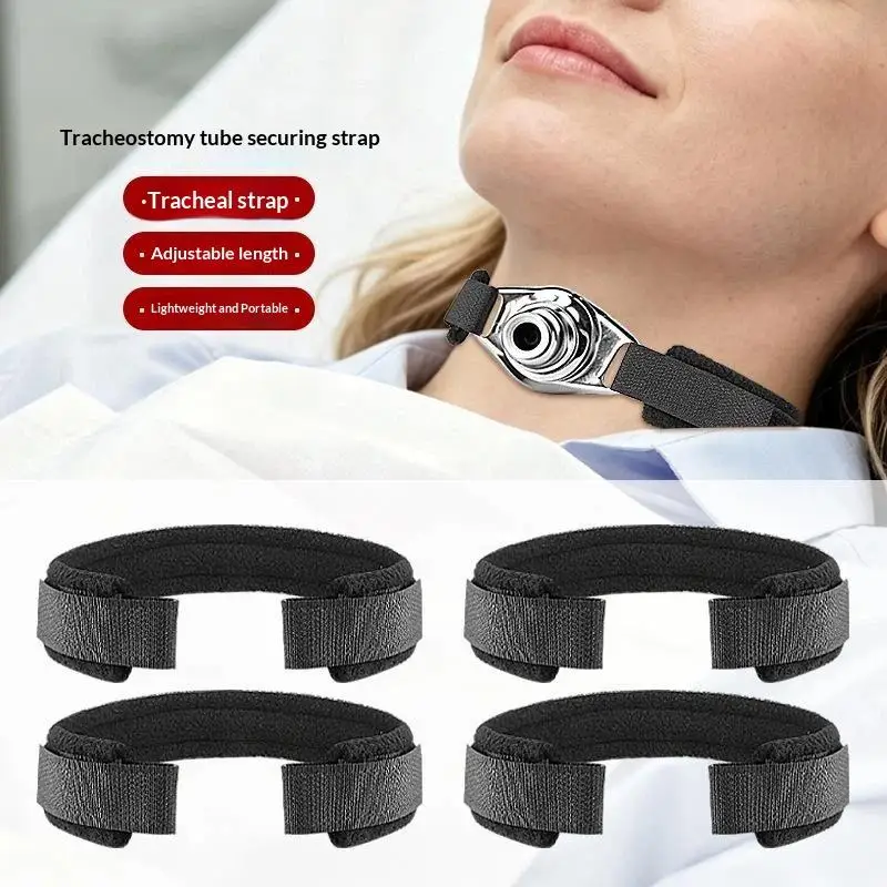 Tracheostomy Tube Collar Tracheostomy Tube Holder Hook And Loop Closure Reusable Tracheostomy Ties For Post Neck Surgery