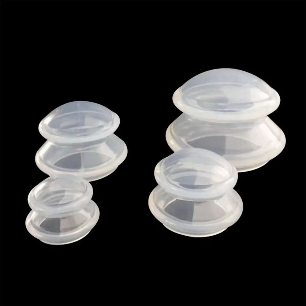 1PC Silicone Jars Vacuum Cupping Therapy Ventosa Suction Cup Massage Body Cups Anti-Cellulite Cans Massager For Face Health Care