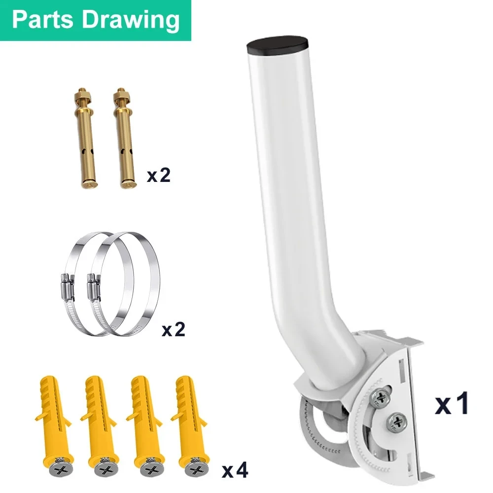 Wireless Bridge Bracket Mount,Outdoor Point to Point AP Access Point Client Bridge CPE, Antenna Mounting Pole Bracket 1-Pack