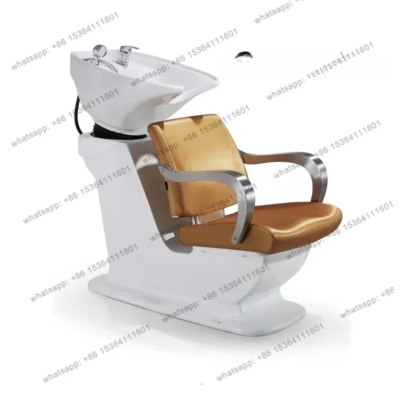 CC American shampoo bed semi-reclining barber shop special simple shampoo bed hair salon hair shop flush bed semi-reclining
