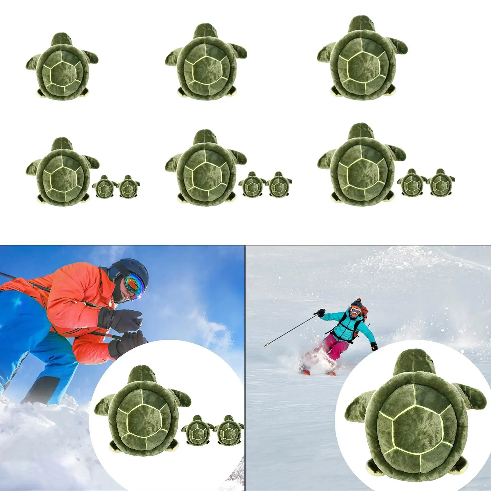 Snowboarding Hip Pad Hip Protector Cute Tortoise Comfortable Cartoon Cushioning