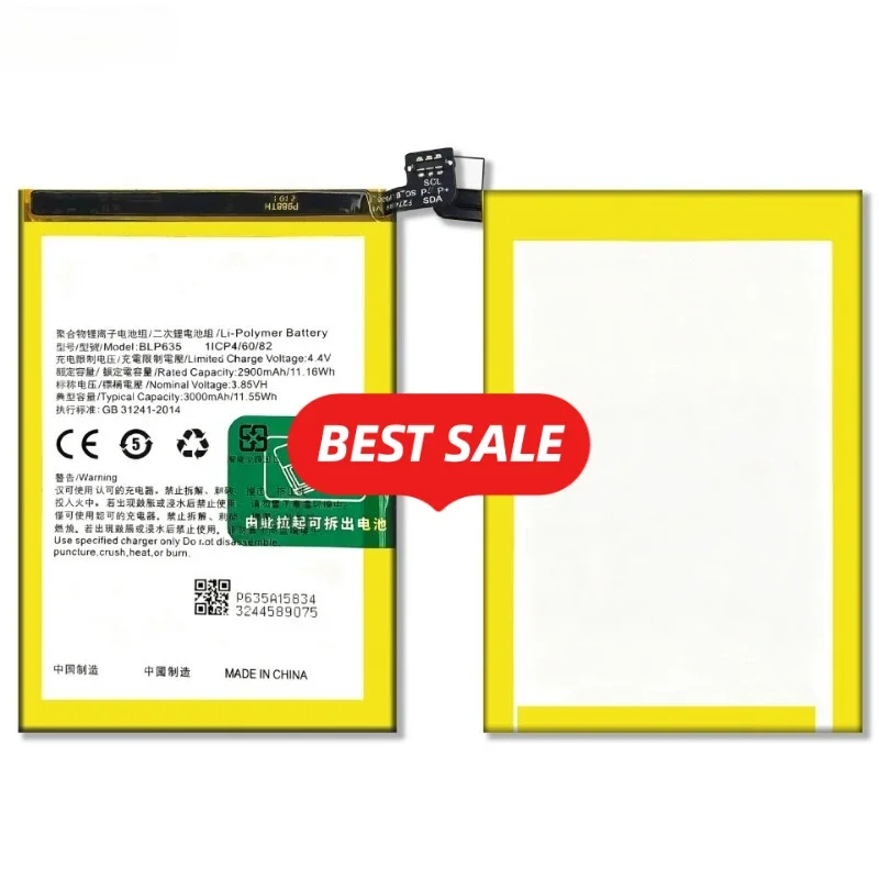 BLP635 for OPPO R11 mobile phone battery 0 cycle high quality high capacity battery replacement Bateria Grade A cell with tools