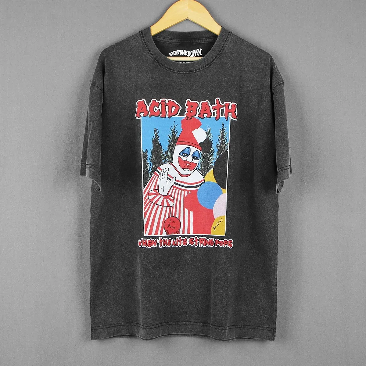 Acid Bath Graphic T Shirt When The Kite String Pops Sludge Heavy Metal Men‘s Short Long Sleeves Cotton Printed Tee Shirt