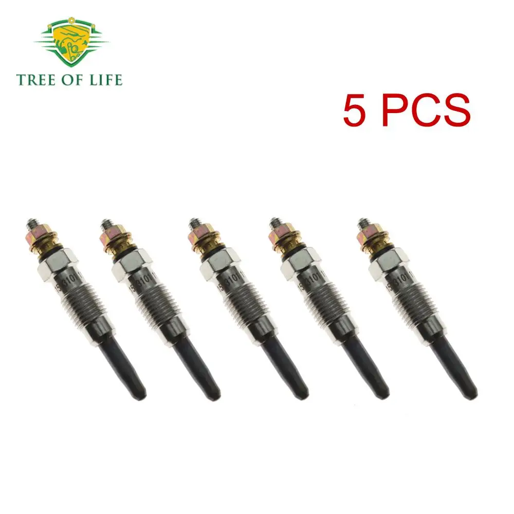 1/2/5 Diesel Glow Plugs 6611593101 For Ssangyong Musso Istana MB100 MB140 1996-2007 2.9L OM600 66115931A1 High Quality